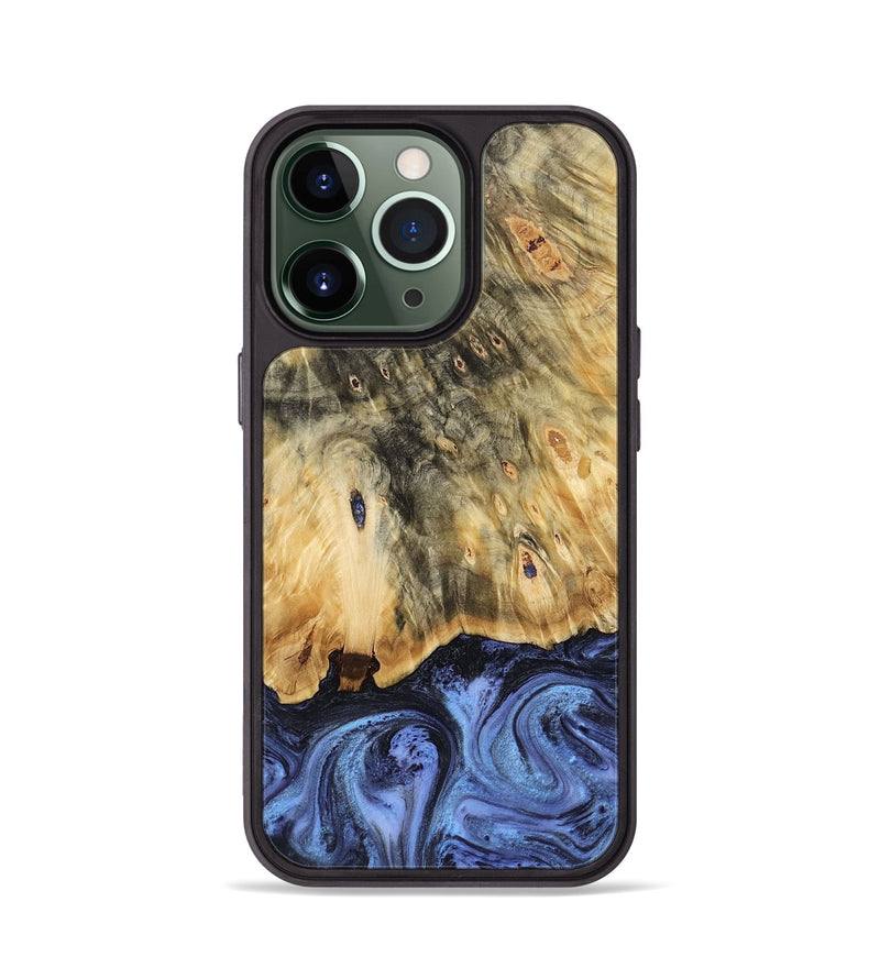 iPhone 13 Pro Wood Phone Case - Andi (Blue, 784136)