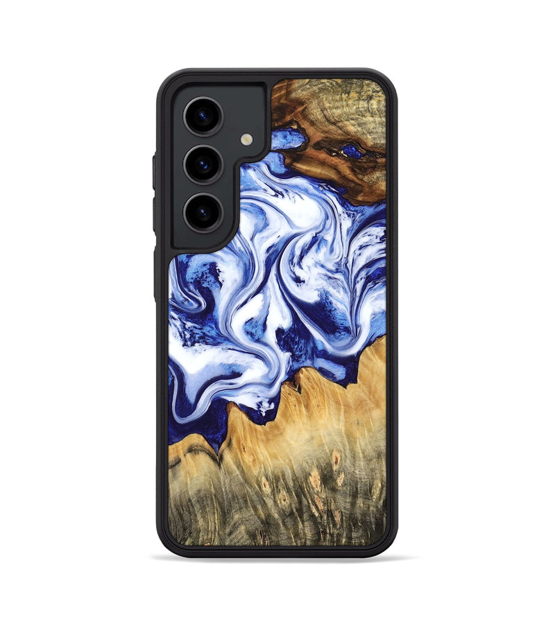 Galaxy S24 Wood Phone Case - Freeman (Blue, 784138)