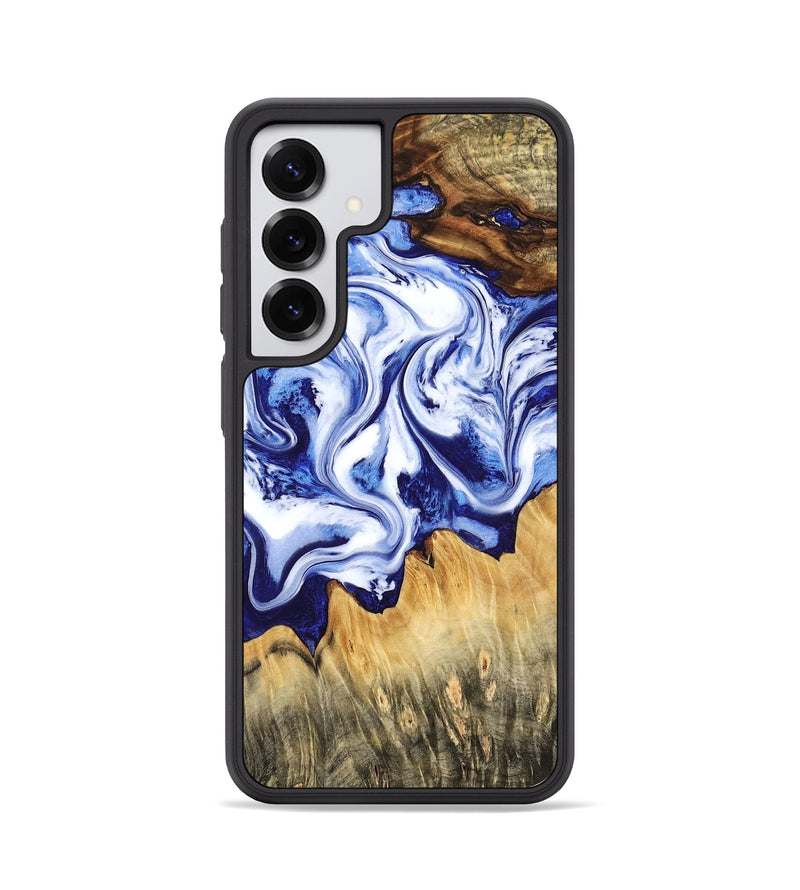 Galaxy S25 Wood Phone Case - Freeman (Blue, 784138)