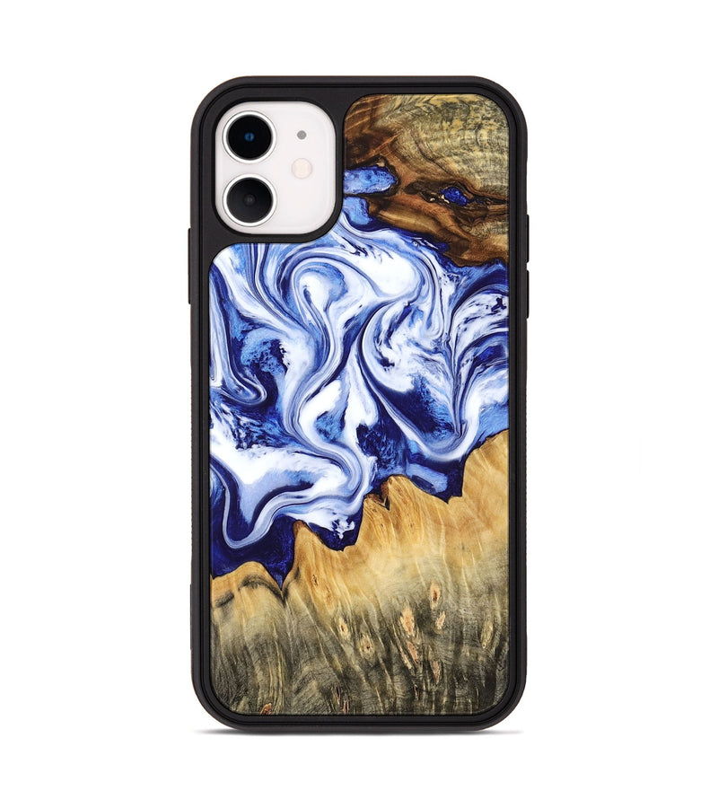 iPhone 11 Wood Phone Case - Freeman (Blue, 784138)