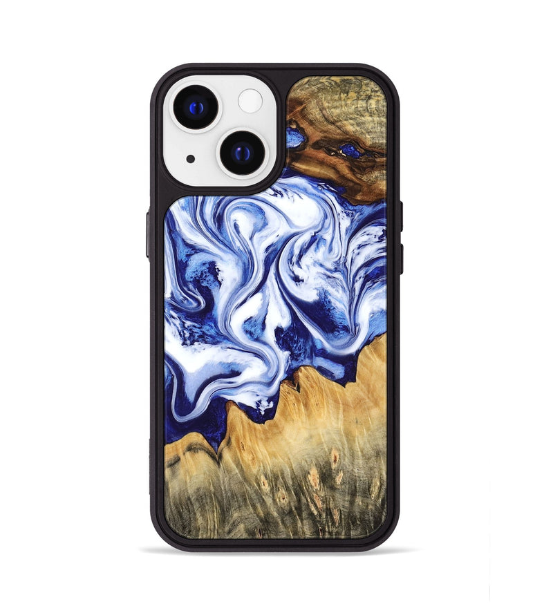 iPhone 13 Wood Phone Case - Freeman (Blue, 784138)