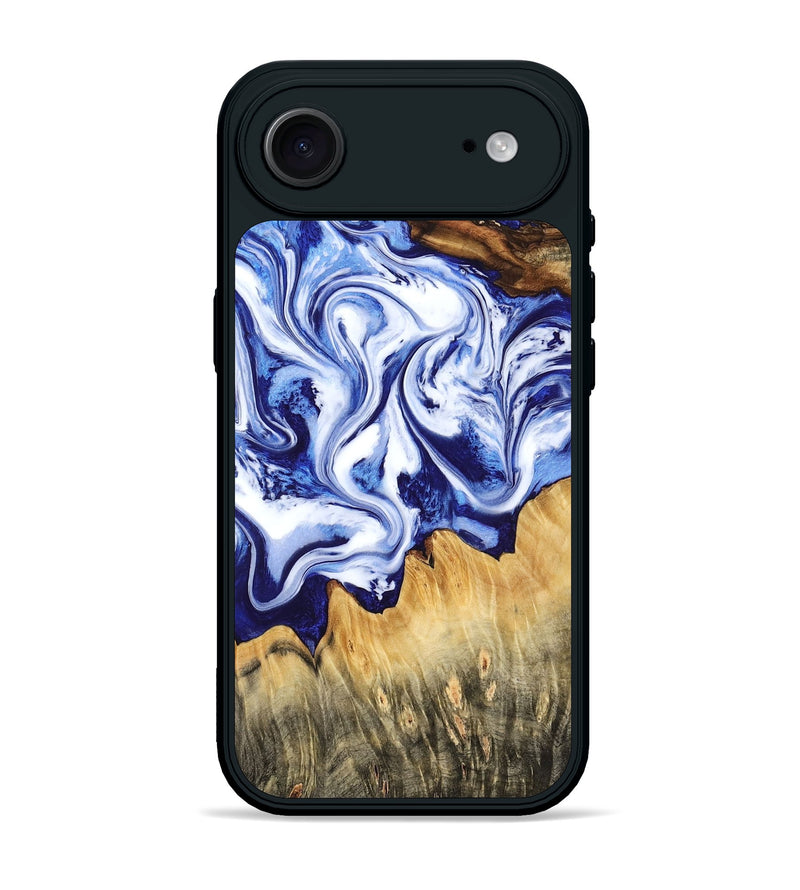 iPhone 17 Air Wood Phone Case - Freeman (Blue, 784138)