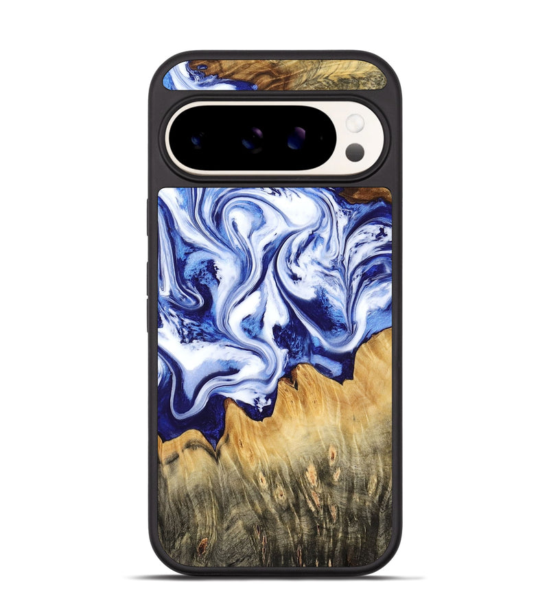 Pixel 9 Pro Wood Phone Case - Freeman (Blue, 784138)