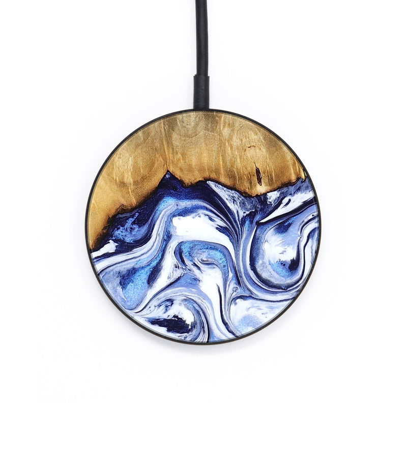 Circle Wood Wireless Charger - Floyd (Blue, 784140)