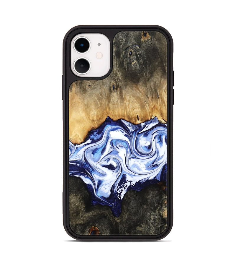 iPhone 11 Wood Phone Case - Floyd (Blue, 784140)
