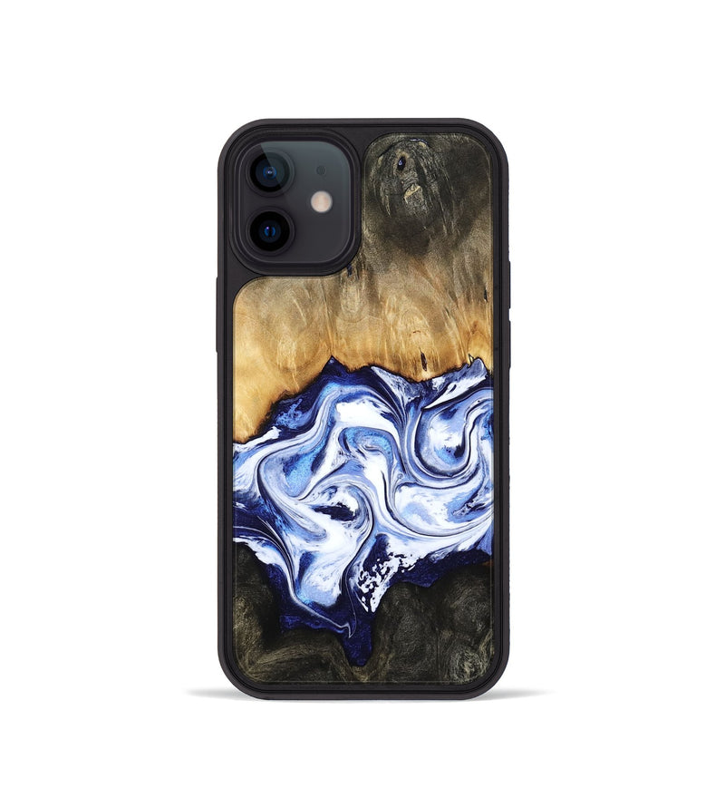 iPhone 12 mini Wood Phone Case - Floyd (Blue, 784140)
