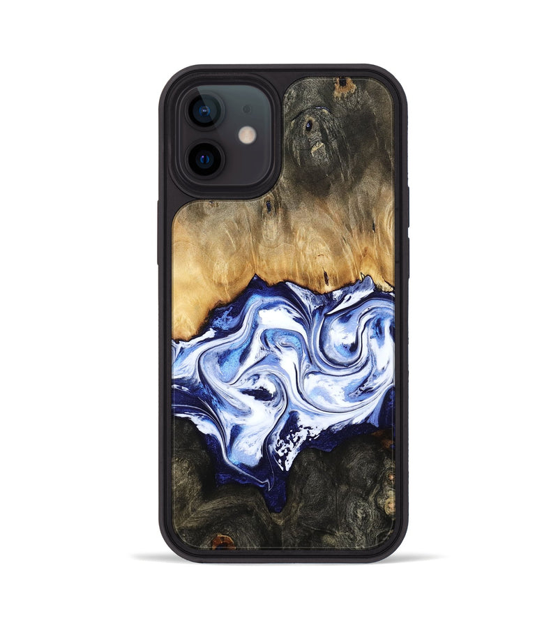 iPhone 12 Wood Phone Case - Floyd (Blue, 784140)