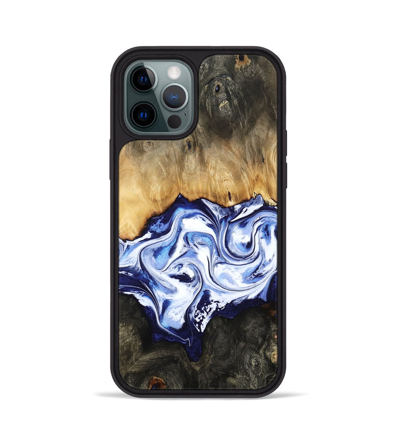 iPhone 12 Pro Wood Phone Case - Floyd (Blue, 784140)