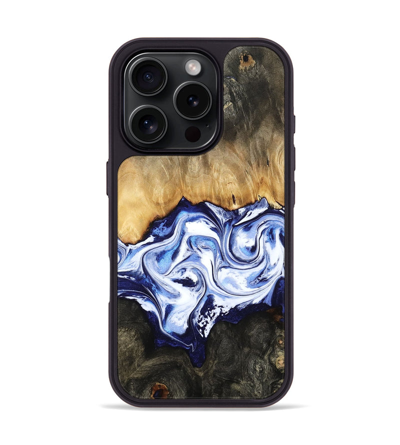 iPhone 16 Pro Wood Phone Case - Floyd (Blue, 784140)