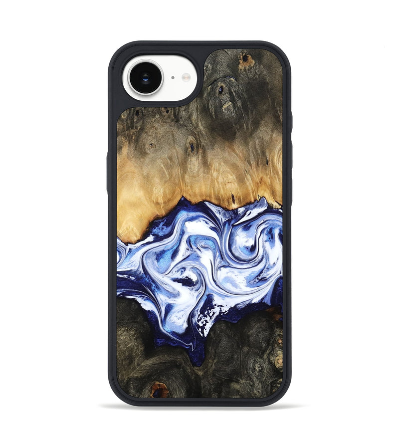 iPhone 16e Wood Phone Case - Floyd (Blue, 784140)