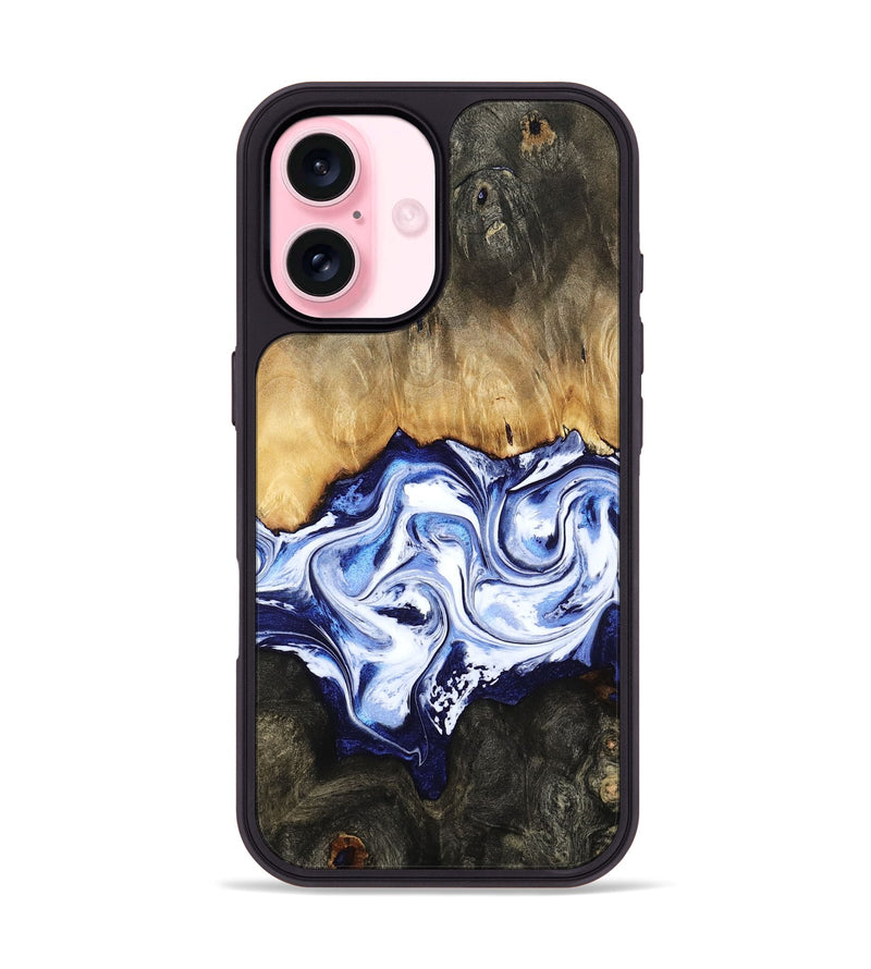 iPhone 17 Wood Phone Case - Floyd (Blue, 784140)
