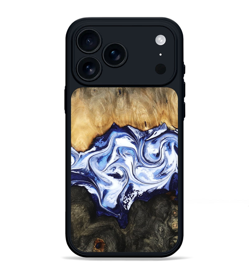 iPhone 17 Pro Max Wood Phone Case - Floyd (Blue, 784140)