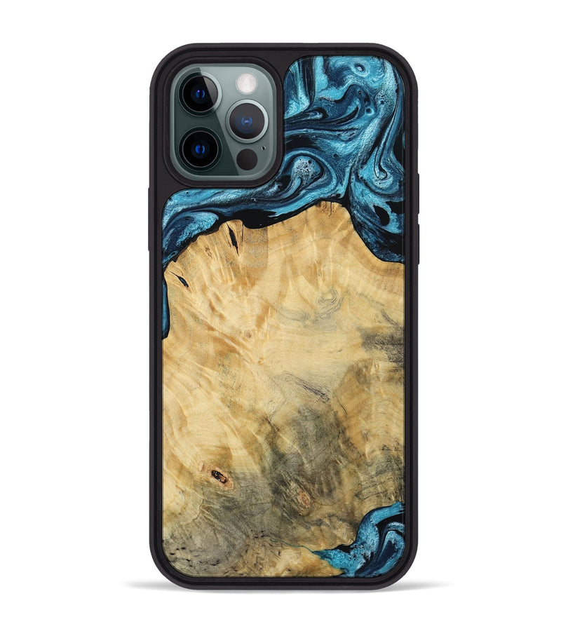 iPhone 12 Pro Max Wood Phone Case - Talon (Blue, 784143)