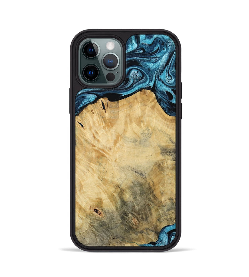 iPhone 12 Pro Wood Phone Case - Talon (Blue, 784143)