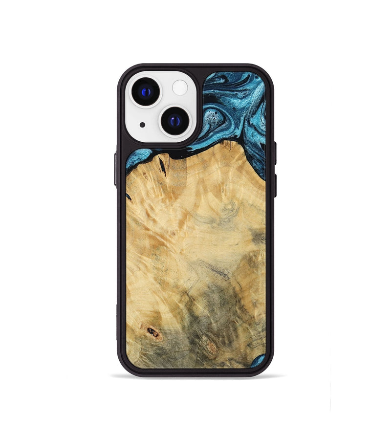 iPhone 13 mini Wood Phone Case - Talon (Blue, 784143)