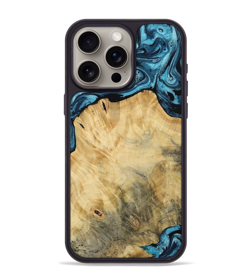 iPhone 15 Pro Max Wood Phone Case - Talon (Blue, 784143)