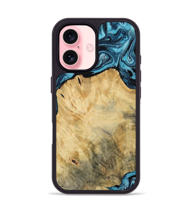 iPhone 16 Wood Phone Case - Talon (Blue, 784143)
