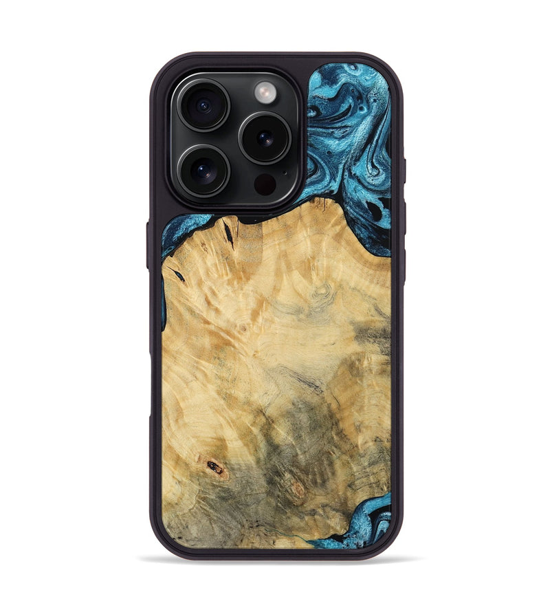 iPhone 16 Pro Wood Phone Case - Talon (Blue, 784143)
