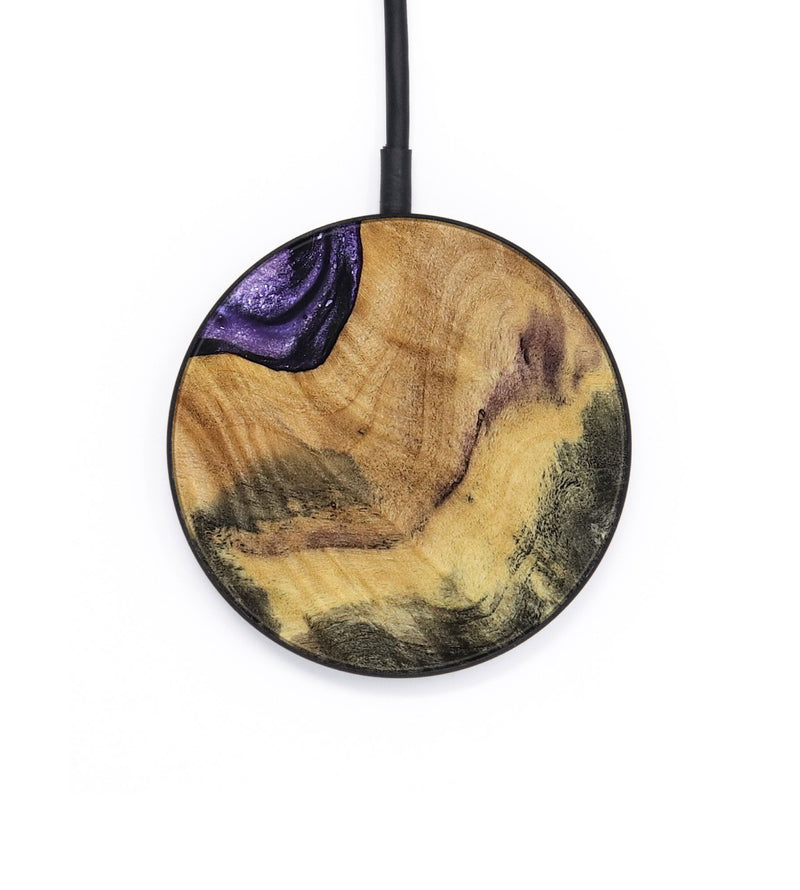 Circle Wood Wireless Charger - Odessa (Purple, 784353)