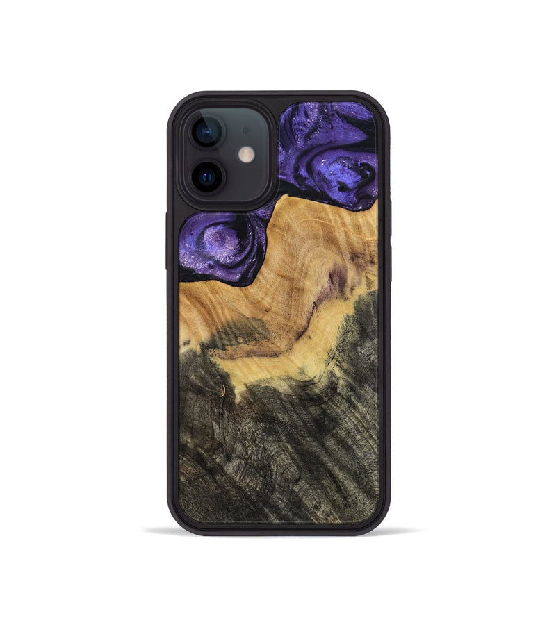 iPhone 12 mini Wood Phone Case - Odessa (Purple, 784353)