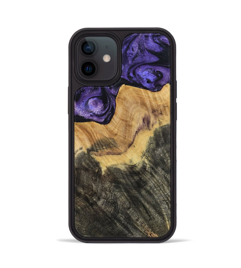 iPhone 12 Wood Phone Case - Odessa (Purple, 784353)