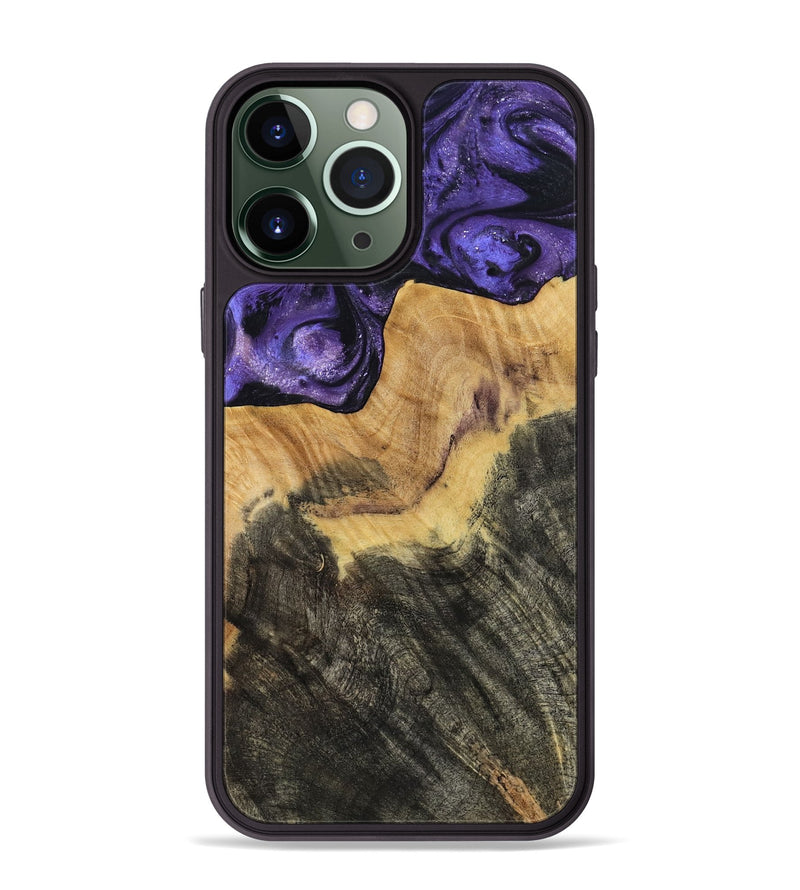 iPhone 13 Pro Max Wood Phone Case - Odessa (Purple, 784353)
