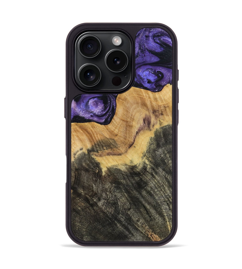 iPhone 16 Pro Wood Phone Case - Odessa (Purple, 784353)