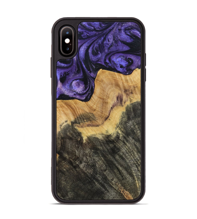 iPhone Xs Max Wood Phone Case - Odessa (Purple, 784353)