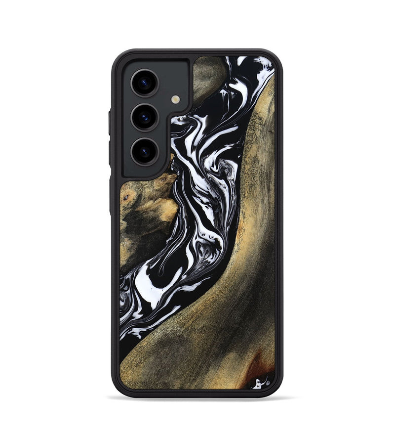 Galaxy S24 Wood Phone Case - Emelia (Black & White, 784354)