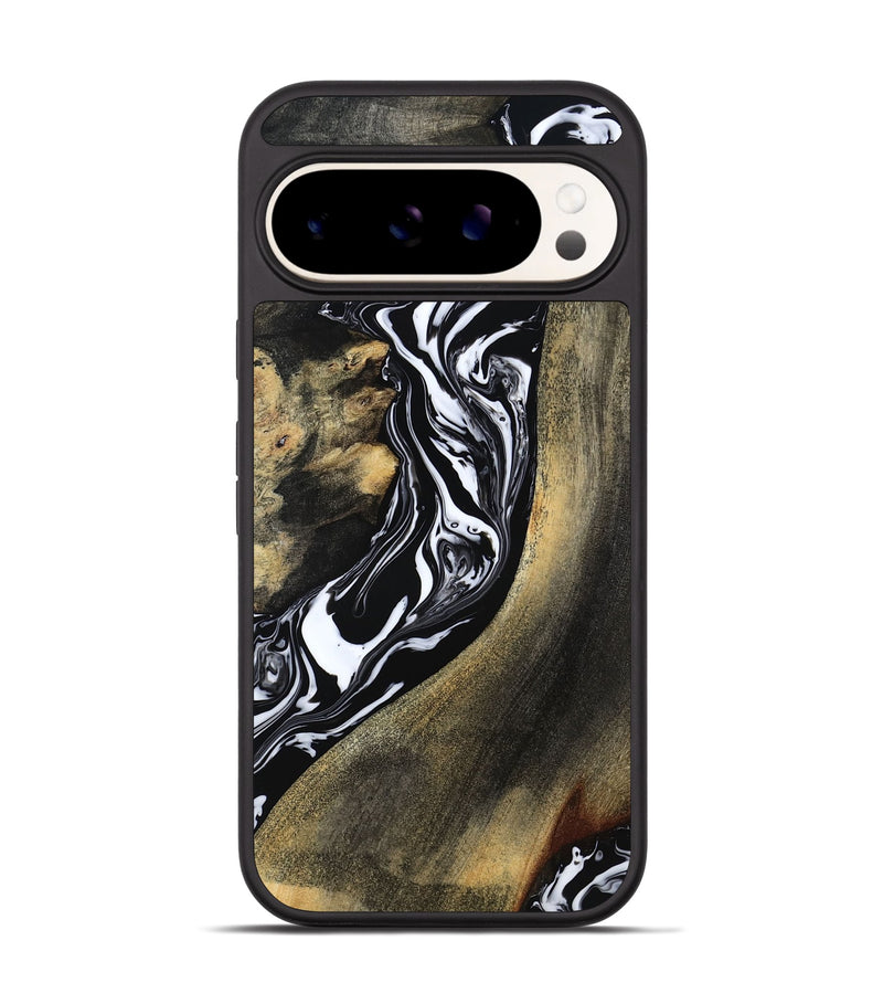 Pixel 9 Pro Wood Phone Case - Emelia (Black & White, 784354)