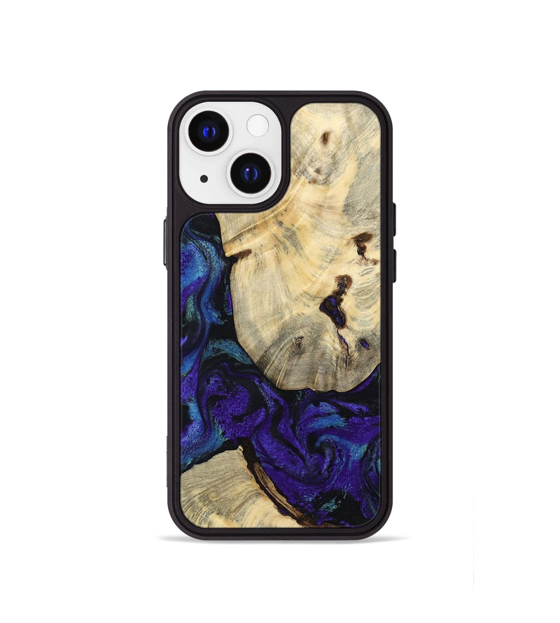 iPhone 13 mini Wood Phone Case - Nelda (Purple, 784392)
