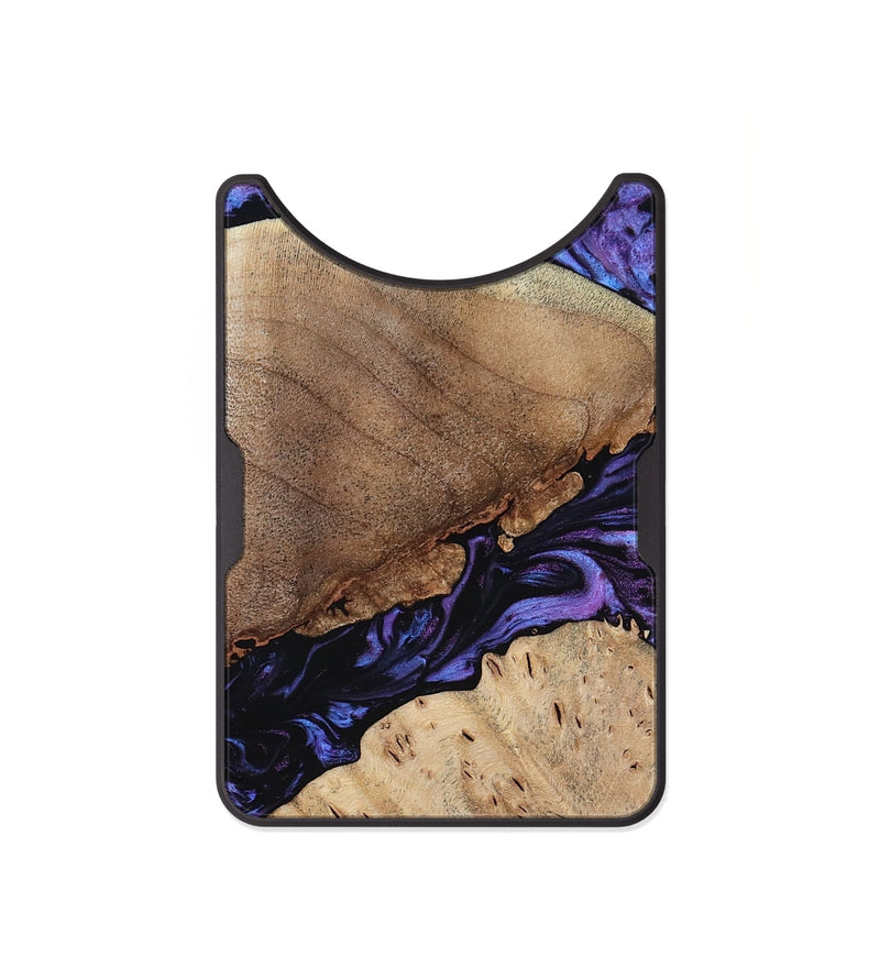 Alloy Wood Wallet - Teena (Purple, 784395)