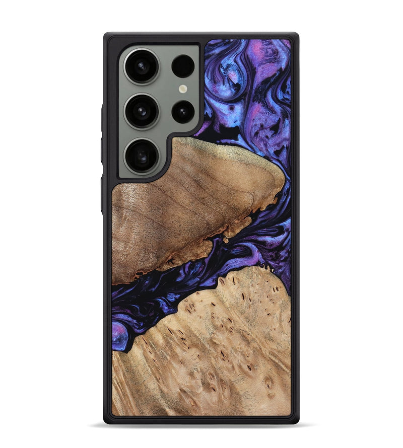 Galaxy S24 Ultra Wood Phone Case - Teena (Purple, 784395)