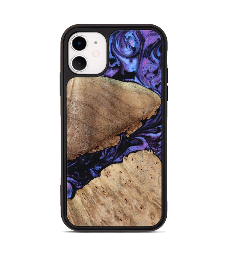 iPhone 11 Wood Phone Case - Teena (Purple, 784395)