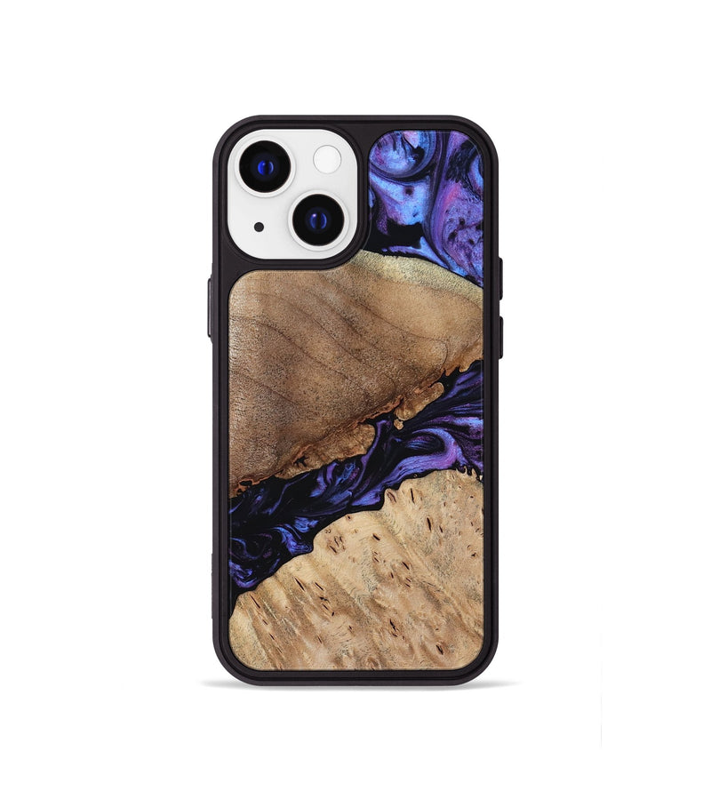 iPhone 13 mini Wood Phone Case - Teena (Purple, 784395)