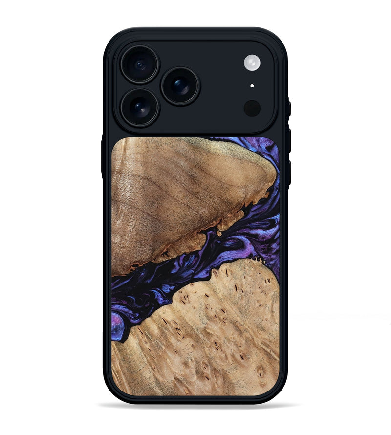 iPhone 17 Pro Max Wood Phone Case - Teena (Purple, 784395)