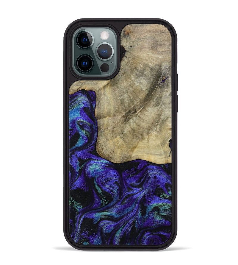 iPhone 12 Pro Max Wood Phone Case - Holli (Purple, 784415)
