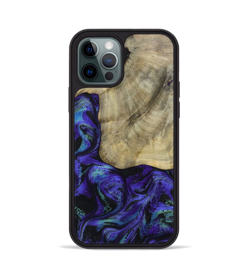 iPhone 12 Pro Wood Phone Case - Holli (Purple, 784415)