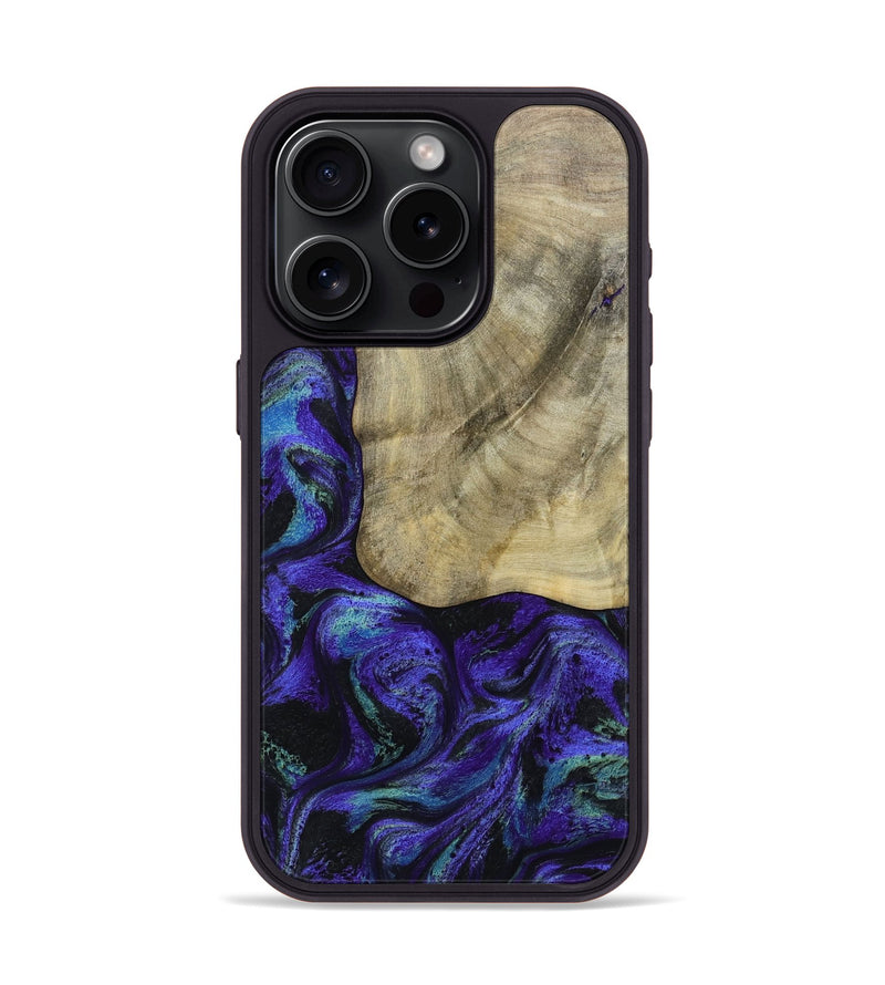 iPhone 15 Pro Wood Phone Case - Holli (Purple, 784415)