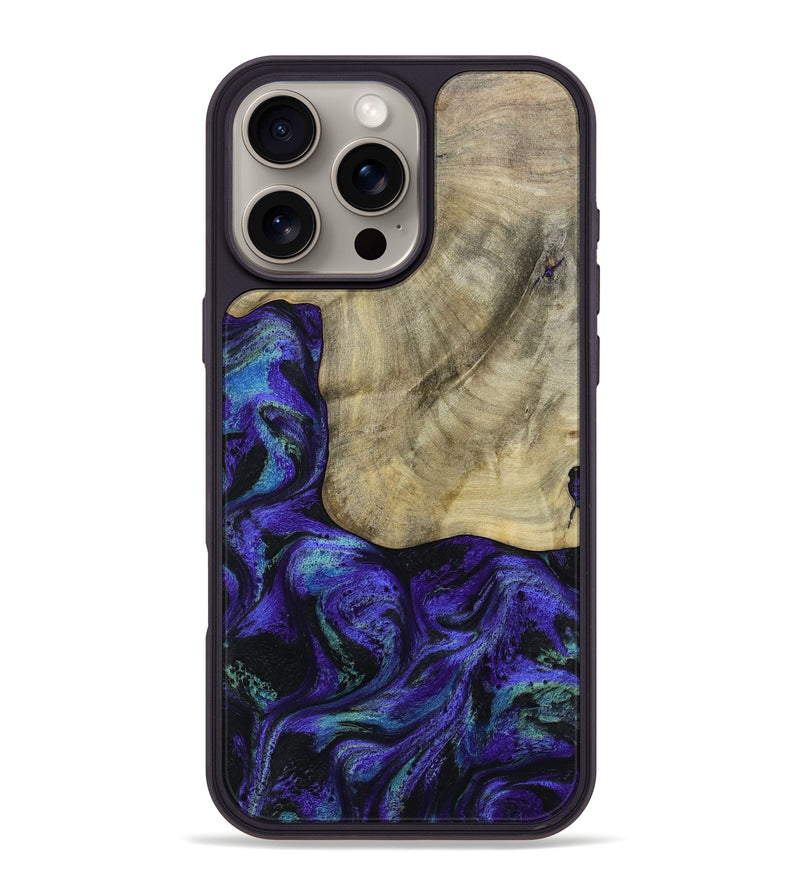 iPhone 16 Pro Max Wood Phone Case - Holli (Purple, 784415)