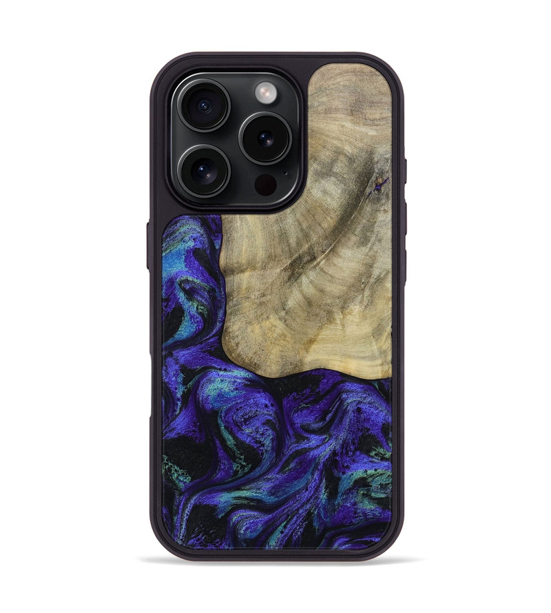 iPhone 16 Pro Wood Phone Case - Holli (Purple, 784415)