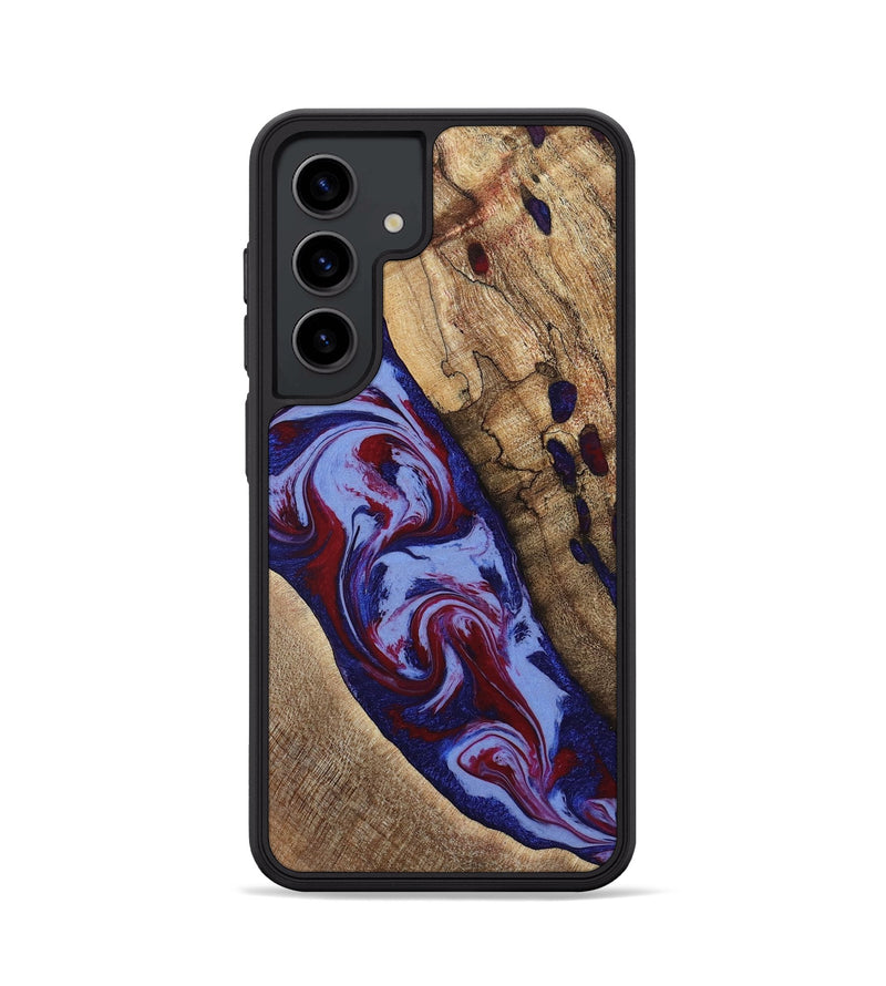 Galaxy S24 Wood Phone Case - Jairo (Red, 784421)