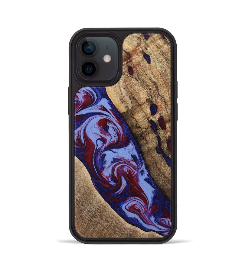 iPhone 12 Wood Phone Case - Jairo (Red, 784421)