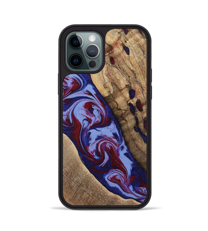 iPhone 12 Pro Wood Phone Case - Jairo (Red, 784421)