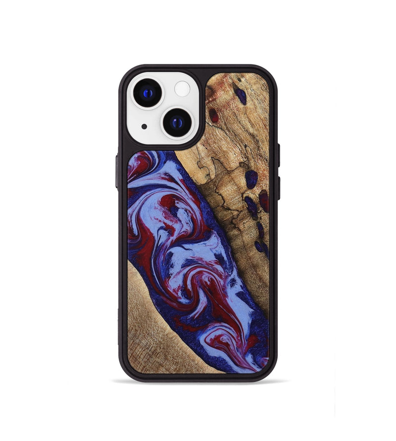 iPhone 13 mini Wood Phone Case - Jairo (Red, 784421)