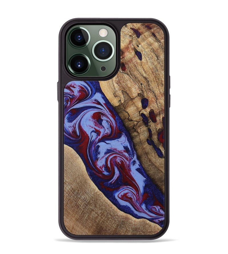 iPhone 13 Pro Max Wood Phone Case - Jairo (Red, 784421)