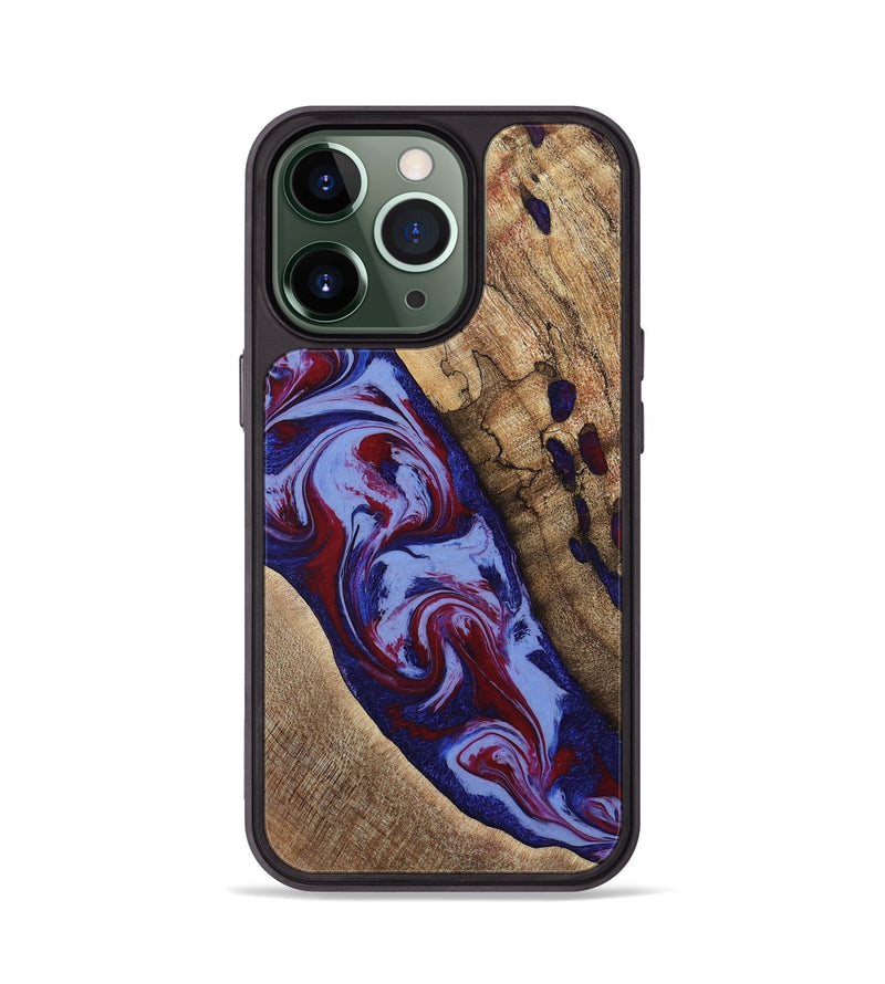 iPhone 13 Pro Wood Phone Case - Jairo (Red, 784421)