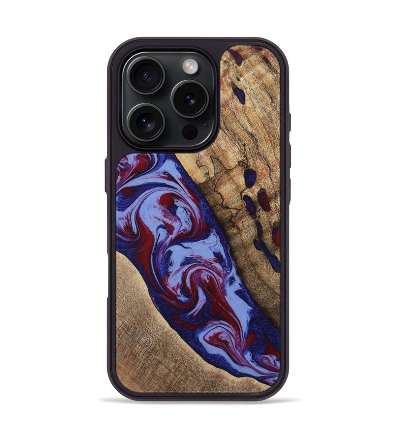 iPhone 16 Pro Wood Phone Case - Jairo (Red, 784421)