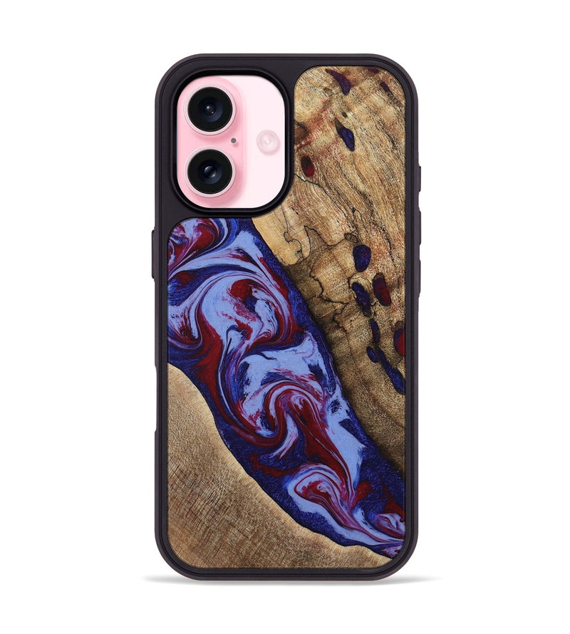 iPhone 17 Wood Phone Case - Jairo (Red, 784421)