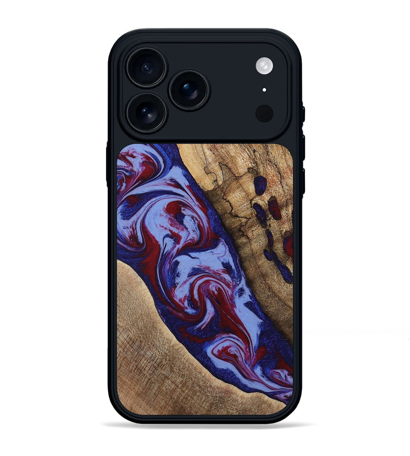 iPhone 17 Pro Max Wood Phone Case - Jairo (Red, 784421)